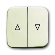 2CKA001713A0201 Клавиша для механизма выключателя жалюзи 2000/4 U и 2020/4 U с маркировкой, серия Busch-Duro 2000 SI, цвет слоновая кость