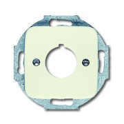 2CKA001724A0210 Плата центральная (накладка) с суппортом для командно-сигнальных приборов D=22.5 мм, серия Busch-Duro 2000 SI, цвет слоновая кость