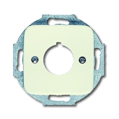 2CKA001724A0210 Плата центральная (накладка) с суппортом для командно-сигнальных приборов D=22.5 мм, серия Busch-Duro 2000 SI, цвет слоновая кость