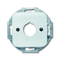 2CKA001724A1150 Плата центральная (накладка) с суппортом для командно-сигнальных приборов D=22.5 мм, серия Reflex SI, цвет альпийский белый