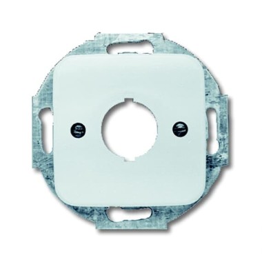 2CKA001724A1150 Плата центральная (накладка) с суппортом для командно-сигнальных приборов D=22.5 мм, серия Reflex SI, цвет альпийский белый