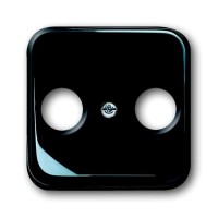 2CKA001724A1200 Плата центральная (накладка) для TV-FM розетки, серия Reflex SI чёрный