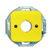 2CKA001724A2696 Плата центральная (накладка) с суппортом для командно-сигнальных приборов D=22.5 мм, серия Reflex SI, цвет жёлтый