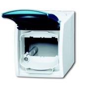 2CKA001724A2751 Корпус IP44 для коммуникационных разъёмов и суппортов DCS от 1850 EB до 1876 EB, с полем для надписи, серия ocean, цвет серый/сине-зелёный