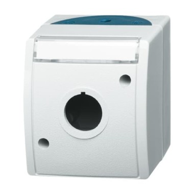 2CKA001724A2752 Корпус для командно-сигнальных приборов D=22.5 мм, с полем для надписи, серия ocean, цвет серый/сине-зелёный