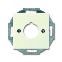 2CKA001724A4255 Плата центральная (накладка) с суппортом для командно-сигнальных приборов D=22.5 мм, серия Future/Axcent/Carat/Династия,  цвет слоновая кость