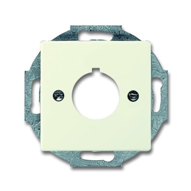 2CKA001724A4255 Плата центральная (накладка) с суппортом для командно-сигнальных приборов D=22.5 мм, серия Future/Axcent/Carat/Династия,  цвет слоновая кость