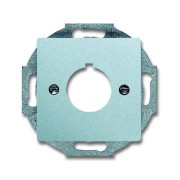 2CKA001724A4261 Плата центральная (накладка) с суппортом для командно-сигнальных приборов D=22.5 мм, серия Future/Axcent/Carat/Династия,  цвет серебристый алюминий