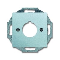 2CKA001724A4261 Плата центральная (накладка) с суппортом для командно-сигнальных приборов D=22.5 мм, серия Future/Axcent/Carat/Династия,  цвет серебристый алюминий