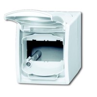 2CKA001724A4264 Корпус IP44 для коммуникационных разъёмов и суппортов DCS от 1850 EB до 1876 EB, с полем для надписи, серия ocean, цвет альпийский белый