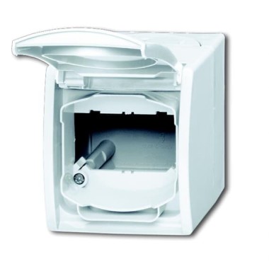 2CKA001724A4264 Корпус IP44 для коммуникационных разъёмов и суппортов DCS от 1850 EB до 1876 EB, с полем для надписи, серия ocean, цвет альпийский белый