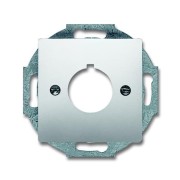 2CKA001724A4270 Плата центральная (накладка) с суппортом для командно-сигнальных приборов D=22.5 мм, серия pure/сталь