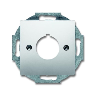 2CKA001724A4270 Плата центральная (накладка) с суппортом для командно-сигнальных приборов D=22.5 мм, серия pure/сталь