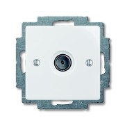 2CKA001724A4276 Механизм ТВ-розетки, одиночная (единственная), серия Basic 55, цвет альпийский белый