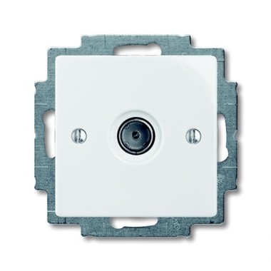 2CKA001724A4276 Механизм ТВ-розетки, одиночная (единственная), серия Basic 55, цвет альпийский белый