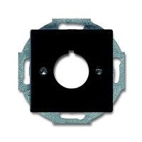 2CKA001724A4301 Плата центральная (накладка) с суппортом для командно-сигнальных приборов D=22.5 мм, серия Future/Axcent/Carat/Династия,  цвет черный бархат