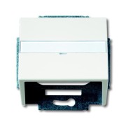 2CKA001724A4307 Плата центральная (корпус) с суппортом для коммуникационных разъёмов и цоколей DCS от 1850 EB до 1876 EB, серия Future/Axcent/Carat/Династия, цвет белый бархат