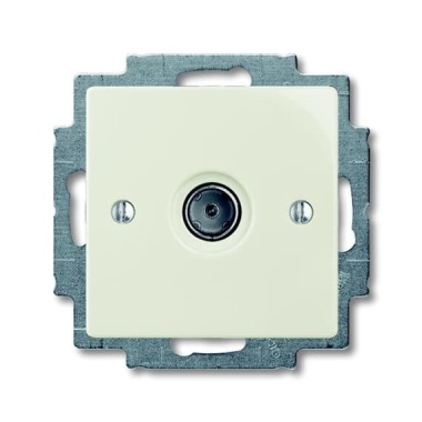 2CKA001724A4317 Механизм ТВ-розетки, одиночная (единственная), серия Basic 55, цвет chalet-white