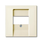 2CKA001724A4318 Плата центральная (накладка) для розеток громкоговорителя 0247, 0248, серия Basic 55, цвет chalet-white