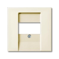 2CKA001724A4318 Плата центральная (накладка) для розеток громкоговорителя 0247, 0248, серия Basic 55, цвет chalet-white