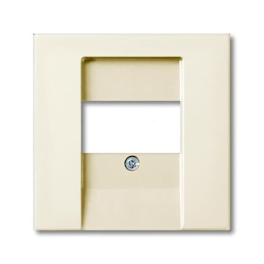 2CKA001724A4318 Плата центральная (накладка) для розеток громкоговорителя 0247, 0248, серия Basic 55, цвет chalet-white
