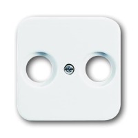2CKA001724A4326 Плата центральная (накладка) для TV-FM розетки, серия Reflex SI, цвет альпийский белый