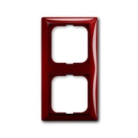 2CKA001725A1517 Рамка 2-постовая, серия Basic 55, цвет foyer-red