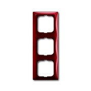 2CKA001725A1518 Рамка 3-постовая, серия Basic 55, цвет foyer-red