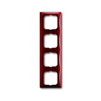 2CKA001725A1519 Рамка 4-постовая, серия Basic 55, цвет foyer-red
