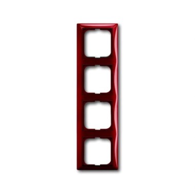 2CKA001725A1519 Рамка 4-постовая, серия Basic 55, цвет foyer-red