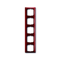 2CKA001725A1520 Рамка 5-постовая, серия Basic 55, цвет foyer-red