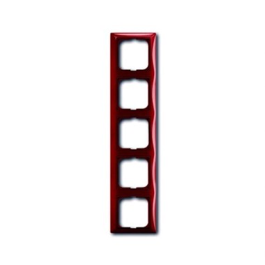 2CKA001725A1520 Рамка 5-постовая, серия Basic 55, цвет foyer-red