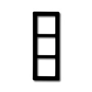 2CKA001730A0241 Рамка 3-постовая, серия Allwetter 44, цвет антрацит