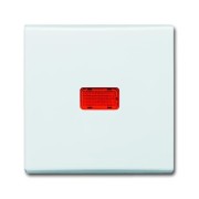 2CKA001731A1833 Клавиша для механизма 1-клавишного выключателя/переключателя/кнопки, с красной линзой (IP44), серия Allwetter 44, цвет слоновая кост