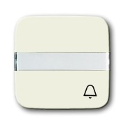 2CKA001731A1999 Клавиша для механизма 1-клавишного выключателя/переключателя/кнопки, с полем для надписи, с символом ЗВОНОК, серия Busch-Duro 2000 SI, цвет слоновая кость