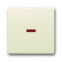 2CKA001751A2813 Клавиша для механизма 1-клавишного выключателя/переключателя/кнопки с красной линзой, серия Future/Axcent/Carat/Династия, цвет слоновая кость