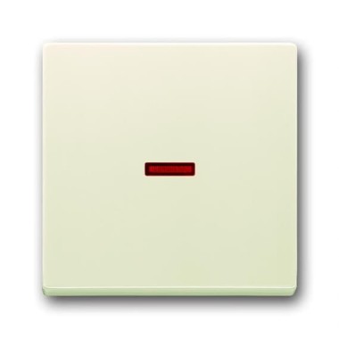 2CKA001751A2813 Клавиша для механизма 1-клавишного выключателя/переключателя/кнопки с красной линзой, серия Future/Axcent/Carat/Династия, цвет слоновая кость