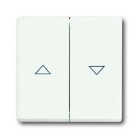 2CKA001751A3022 Клавиша для механизма выключателя жалюзи 2000/4 U и 2020/4 US, с маркировкой, серия Future/Axcent/Carat/Династия, цвет белый бархат