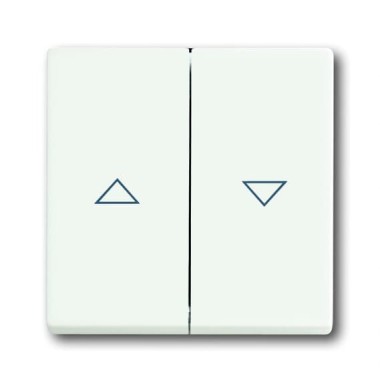 2CKA001751A3022 Клавиша для механизма выключателя жалюзи 2000/4 U и 2020/4 US, с маркировкой, серия Future/Axcent/Carat/Династия, цвет белый бархат