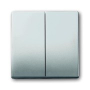 2CKA001751A3087 Клавиша для механизма 2-клавишных выключателей/переключателей/кнопок, серия pure/сталь