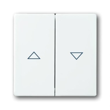 2CKA001751A3088 Клавиша для механизма выключателя жалюзи 2000/4 U и 2020/4 US, с маркировкой, серия Future/Axcent/Carat/Династия, цвет альпийский белый