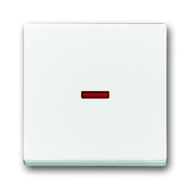 2CKA001751A3091 Клавиша для механизма 1-клавишного выключателя/переключателя/кнопки с красной линзой, серия Future/Axcent/Carat/Династия, цвет альпийский белый