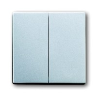 2CKA001751A3092 Клавиша для механизма 2-клавишных выключателей/переключателей/кнопок, серия Future/Axcent/Carat/Династия, цвет серебристо-алюминиевый