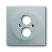 2CKA001753A0049 Плата центральная с суппортом с 2-мя разъёмами для громкоговорителя, серия impuls, цвет серебристый металлик