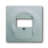 2CKA001753A0056 Плата центральная (накладка) для механизмов USB/VGA/HDMI/RCA, серия impuls, цвет серебристый металлик