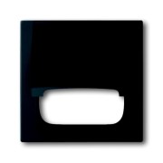 2CKA001753A0142 Плата центральная (промежуточное кольцо) с откидной крышкой для 50x50 мм телекоммуникационных вставок/механизмов AMP, Brand-Rex, Rutenbeck, BTR, Telegartner, серия impuls, цвет чёрный бархат