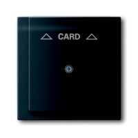 2CKA001753A0159 Плата центральная (накладка) для механизма карточного выключателя 2025 U, серия impuls, цвет чёрный бархат