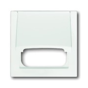 2CKA001753A0171 Плата центральная (промежуточное кольцо) с откидной крышкой для 50x50 мм телекоммуникационных вставок/механизмов AMP, Brand-Rex, Rutenbeck, BTR, Telegartner, серия impuls, цвет белый бархат