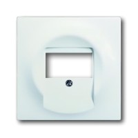 2CKA001753A0176 Плата центральная (накладка) для механизмов USB/VGA/HDMI/RCA, серия impuls, цвет белый бархат