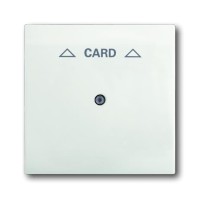 2CKA001753A0190 Плата центральная (накладка) для механизма карточного выключателя 2025 U, серия impuls, цвет белый бархат